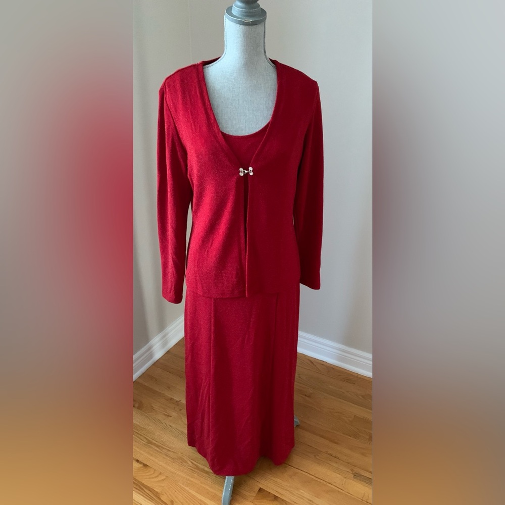 Marie Claire Red Dress